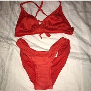 Red bikini worn once